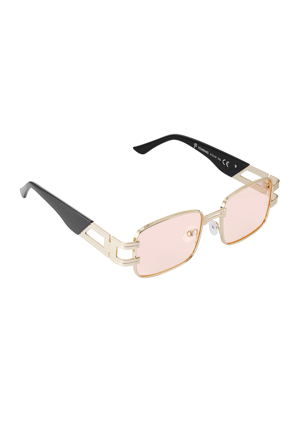 Sunglasses simple metal essential - pink Gold color 2