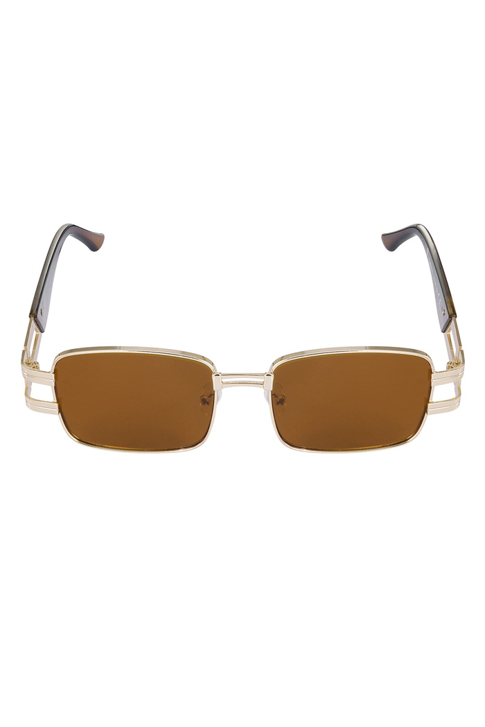 Sonnenbrille schlichtes Metall Essential - braun Bild4