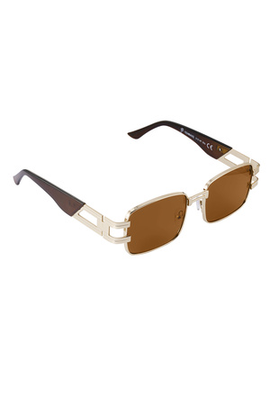 Sonnenbrille schlichtes Metall Essential - braun h5 