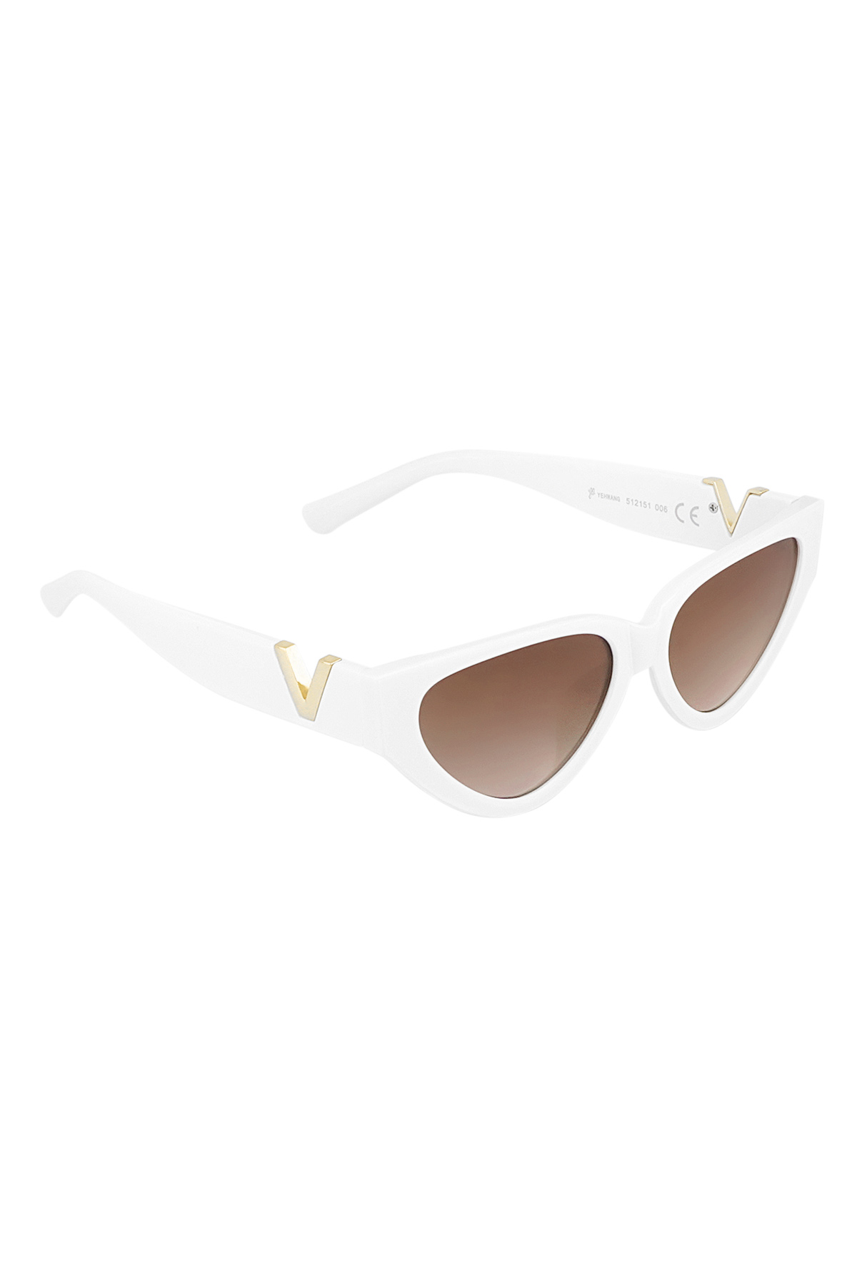 V statement sunglasses - white