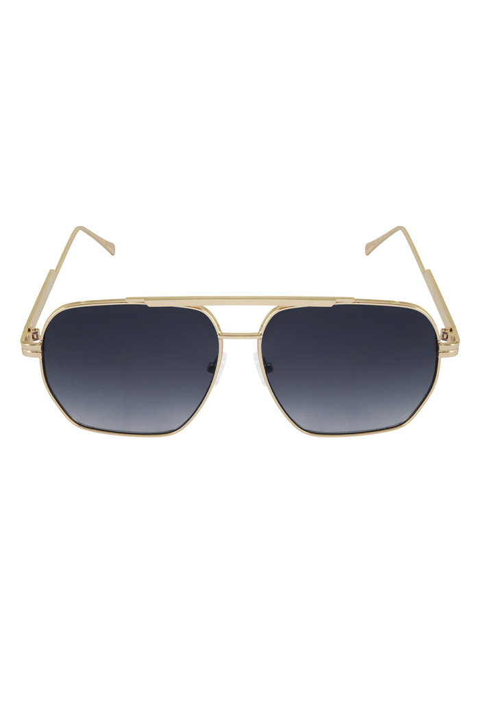 Metal summer sunglasses - Black and gold Picture4