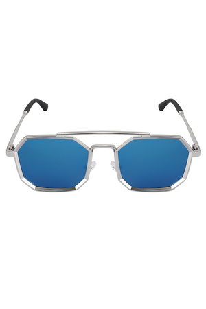 Sonnenbrille LuminLens - Blau Silber h5 Bild4