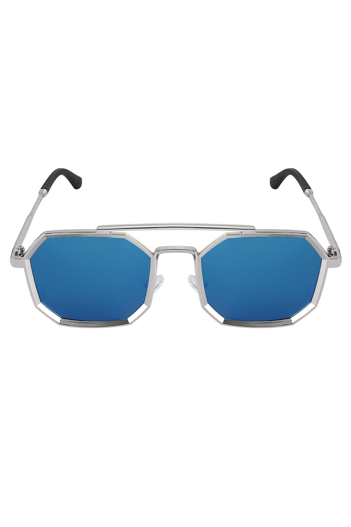 Sonnenbrille LuminLens - Blau Silber Bild4
