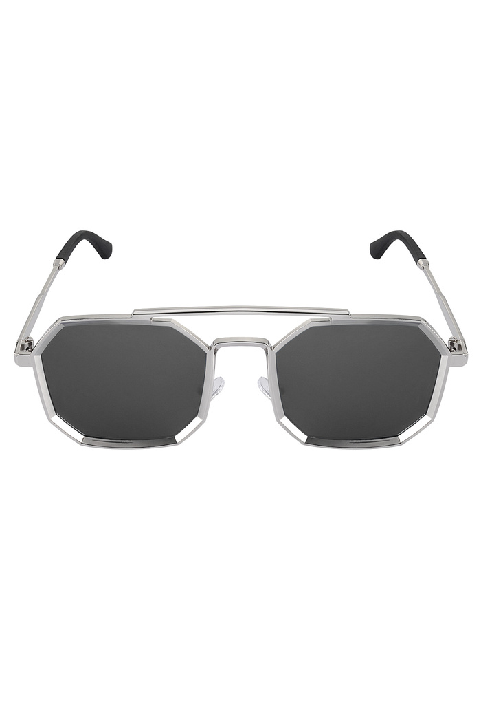 Güneş gözlüğü LuminLens - siyah gümüş Resim4