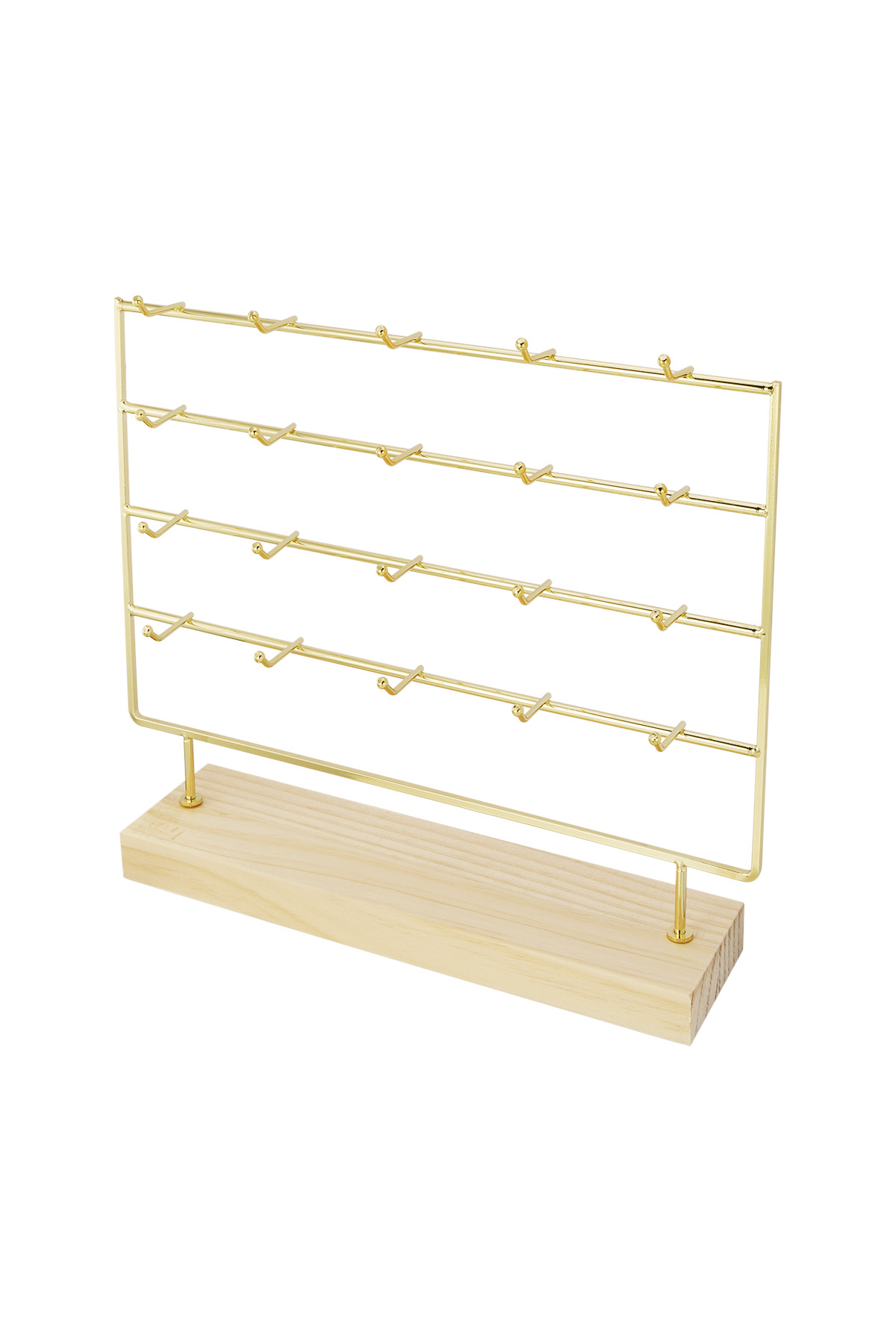 Ohrringe Display schlicht - schwarz gold h5 