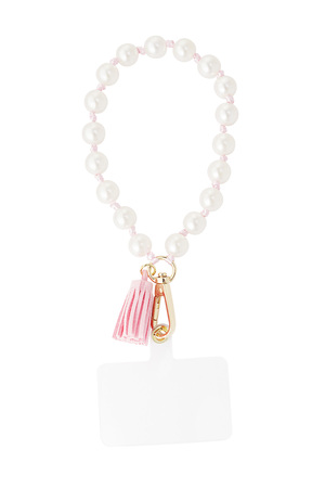 Phone cord girly pearl - pink h5 