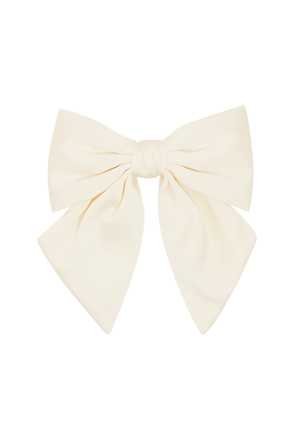 Simple hair bow - off white