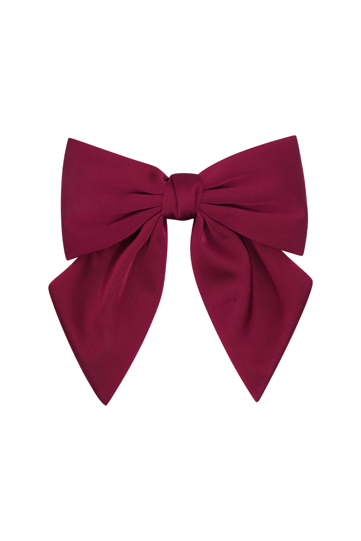 Simple hair bow - red
