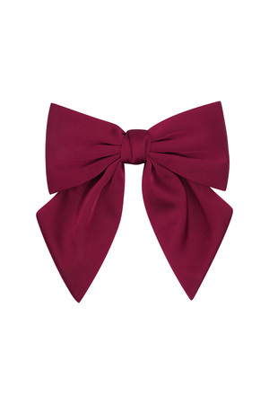 Simple hair bow - red h5 