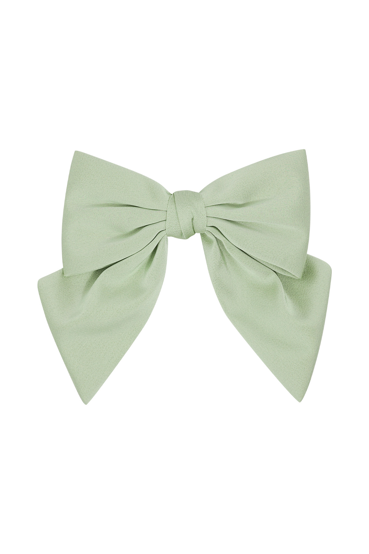 Simple hair bow - green 2