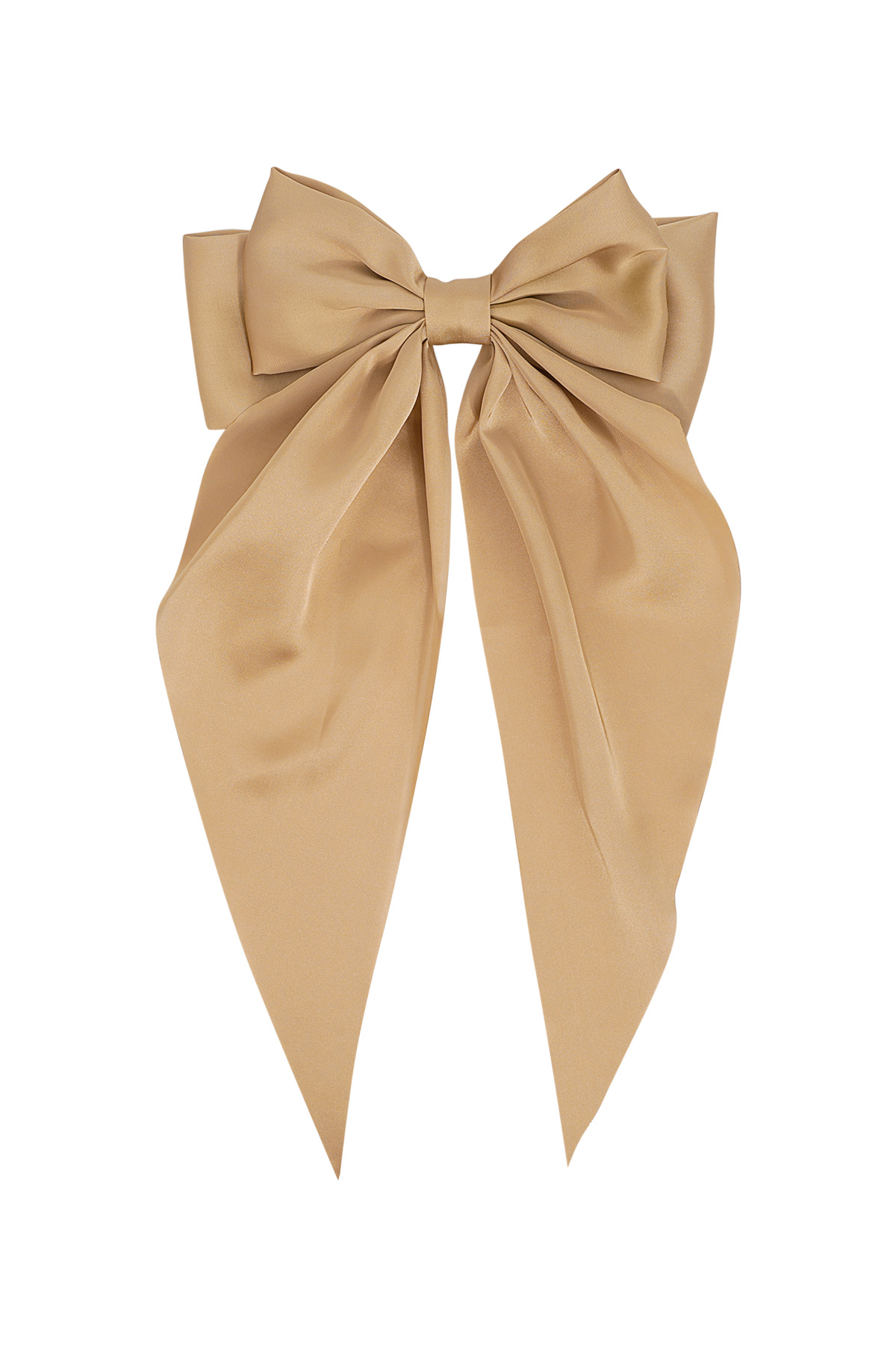 Large hair bow - beige