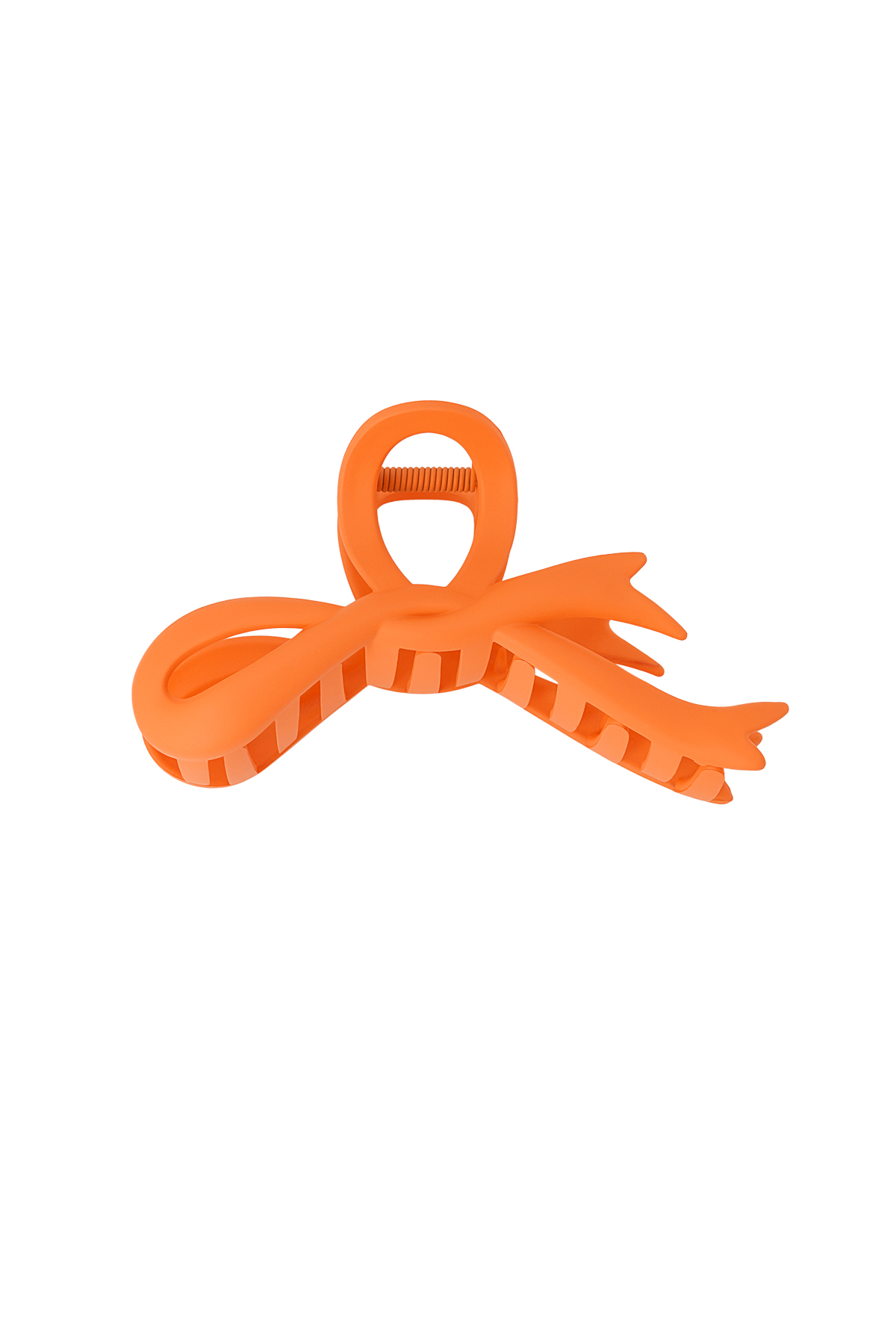 Orange Haarspange mit Schleife