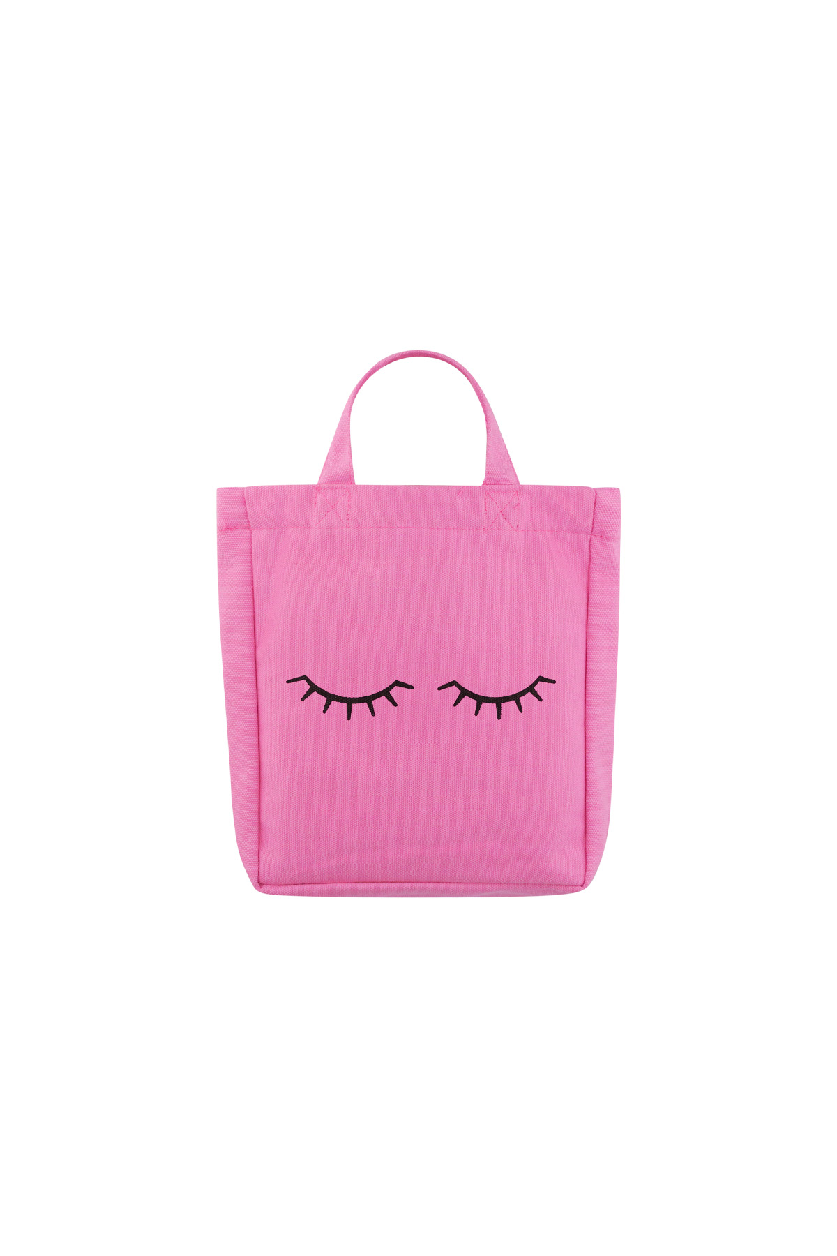 Small canvas bag eyelashes - pink h5 