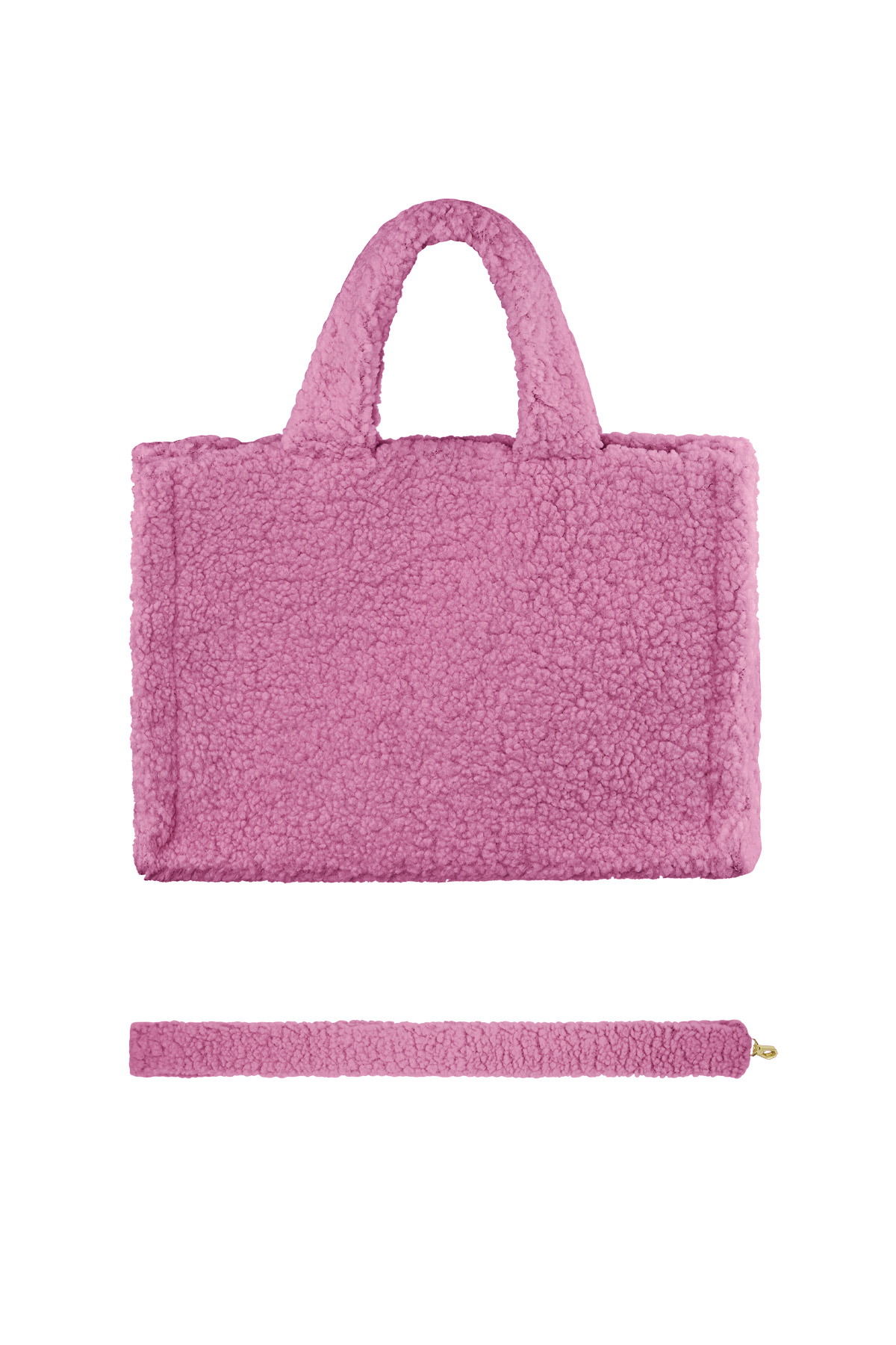 Borsa Fluffy Teddy - rosa h5 