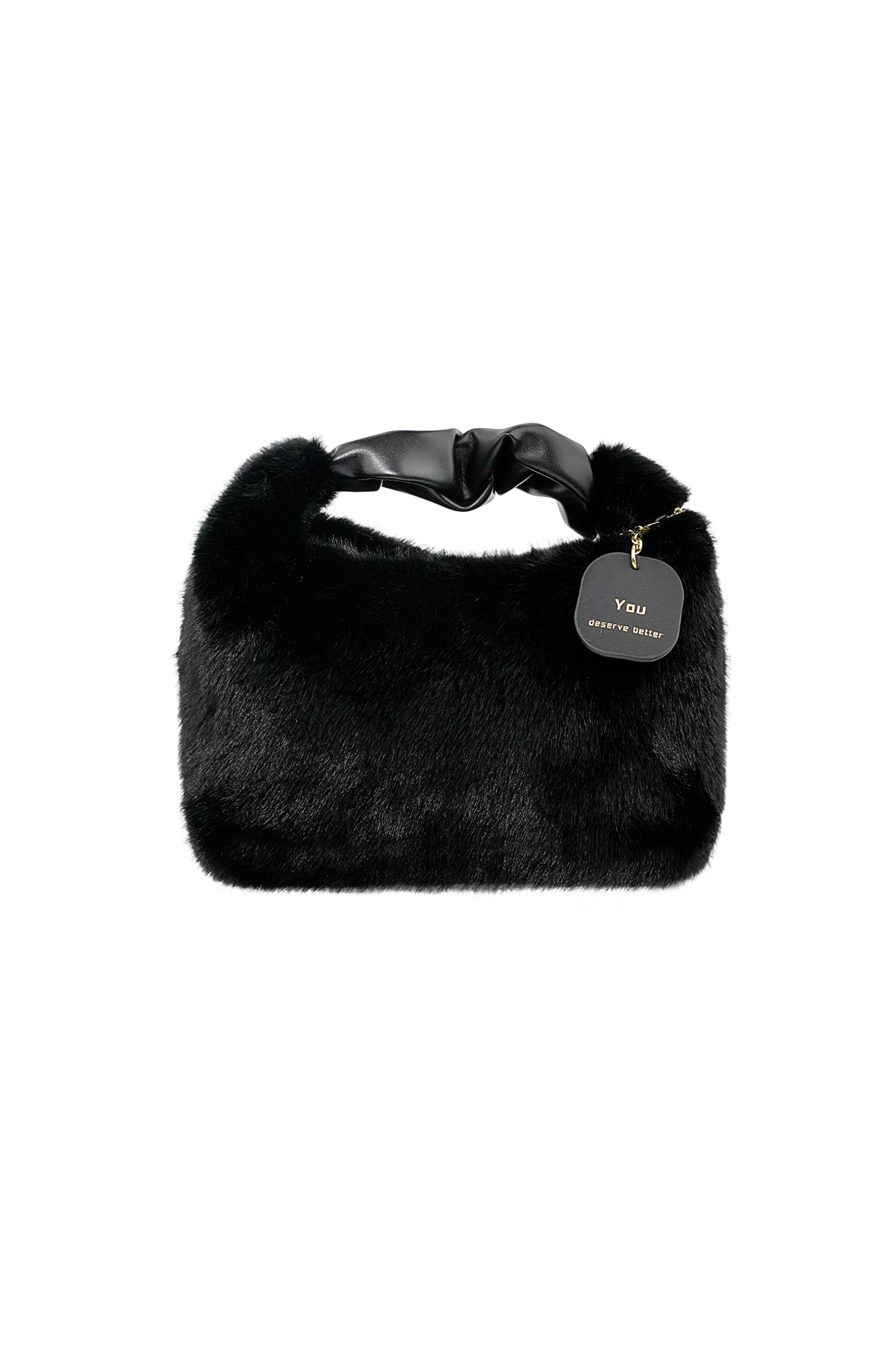 Gentle fluff bag - black h5 