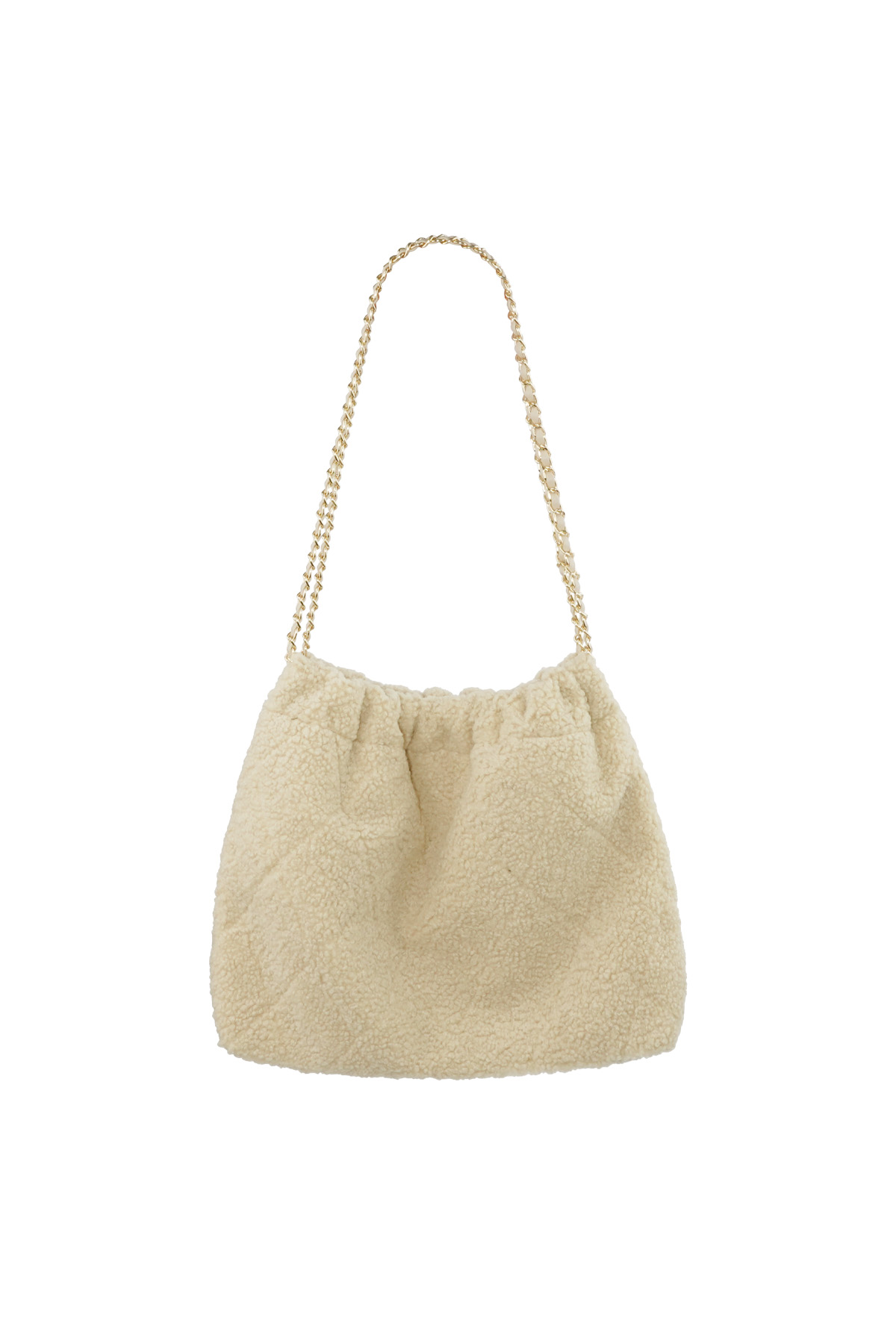 Bolso de tacto suave - beige h5 