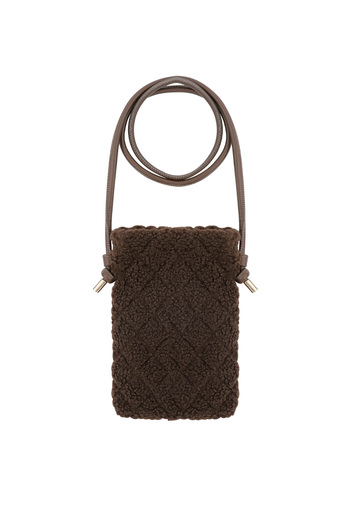 On-the-go phone bag - dark brown h5 