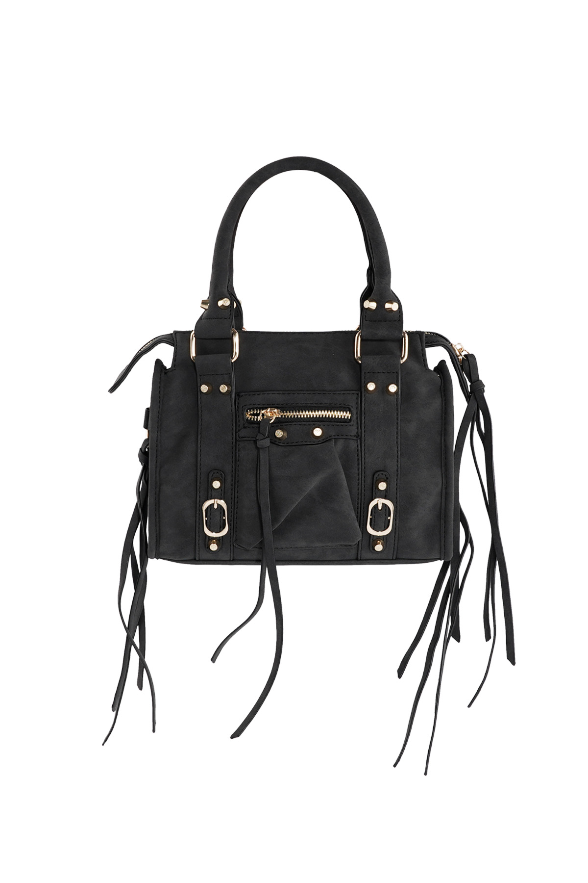 Accent Fringe Bag - Black 2