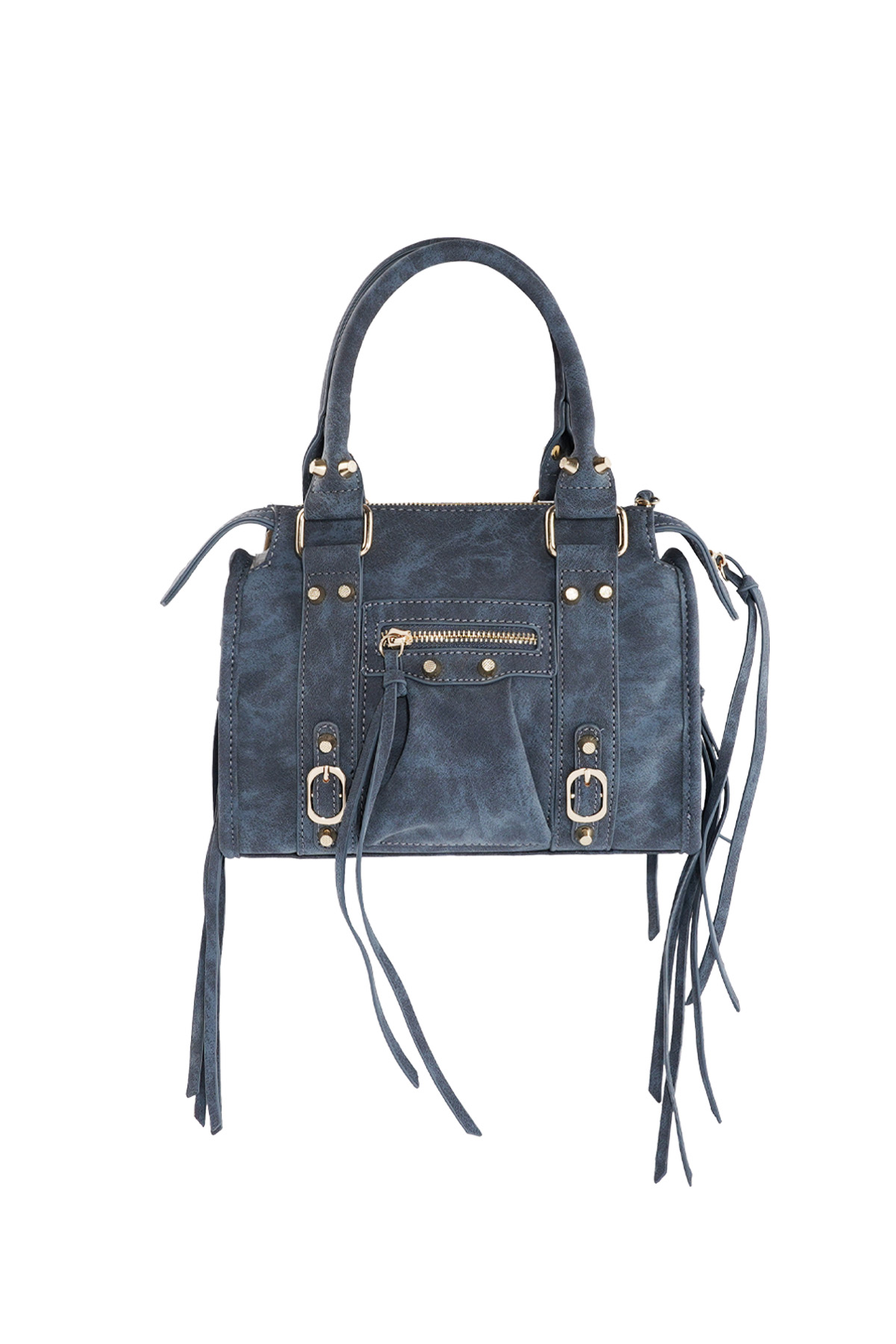 Accent Fringe Tas - Blauw