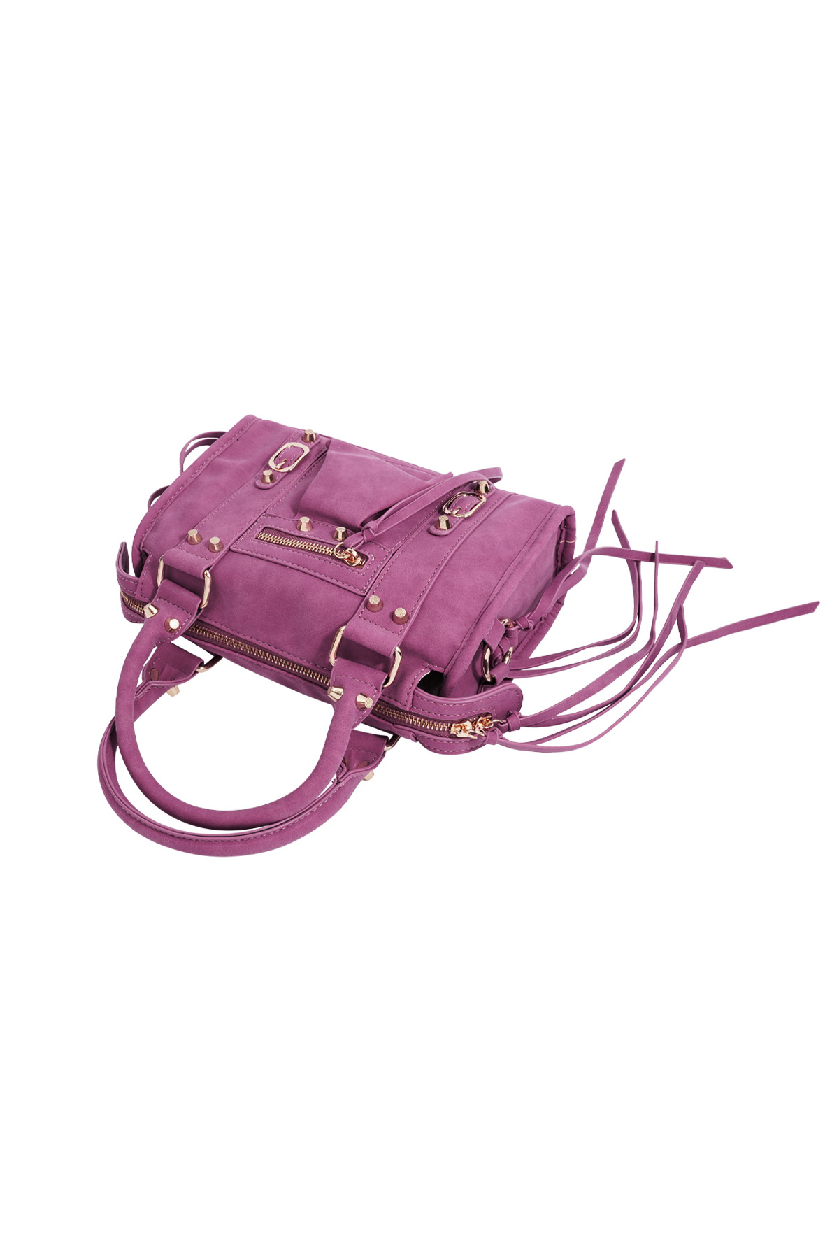 Borsa con frange Accent - Rosso rosa h5 Immagine5