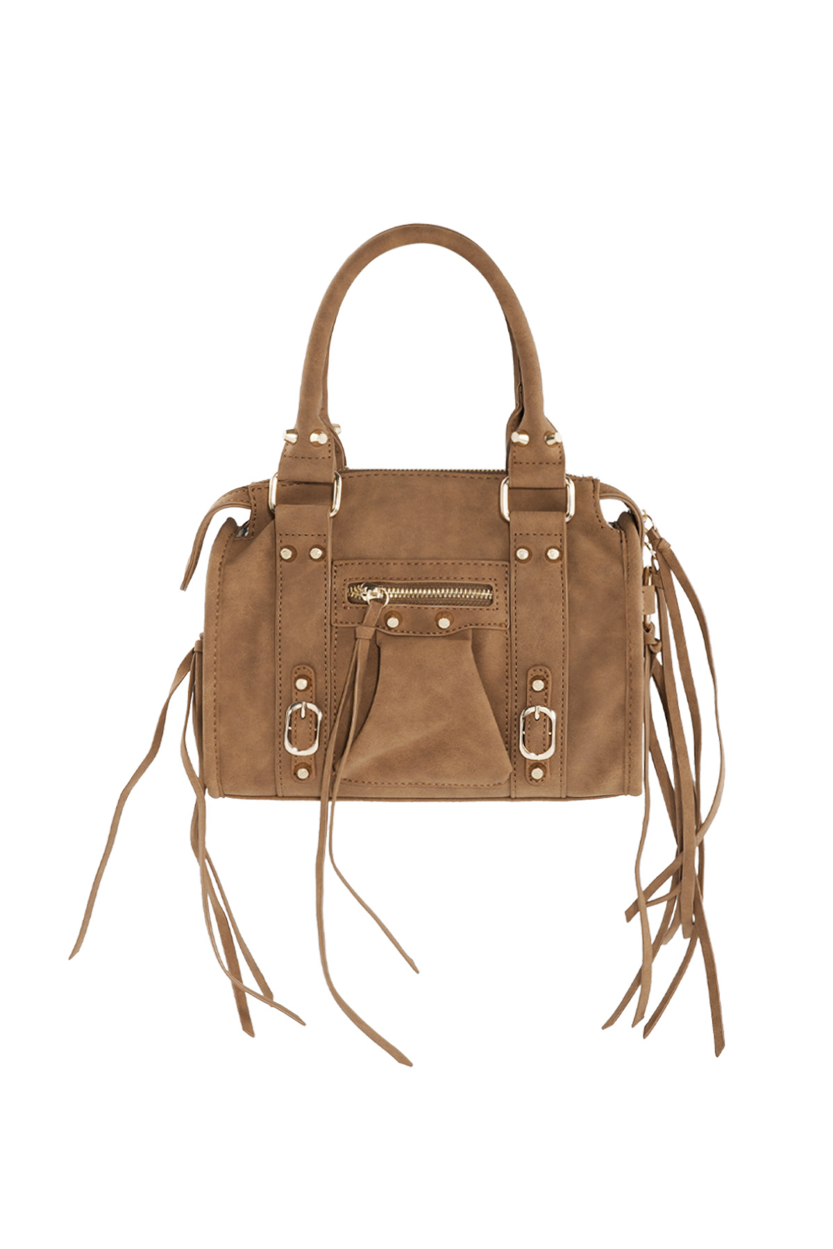 Accent Fringe Bag - Brown