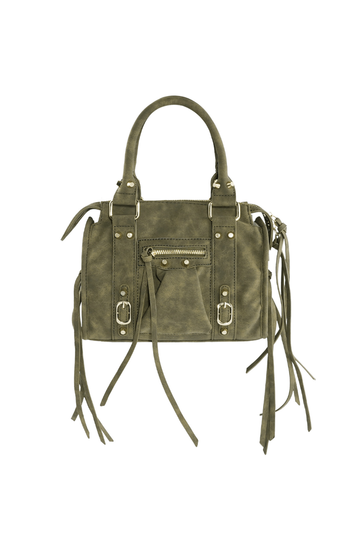 Accent Fringe Bag - Green