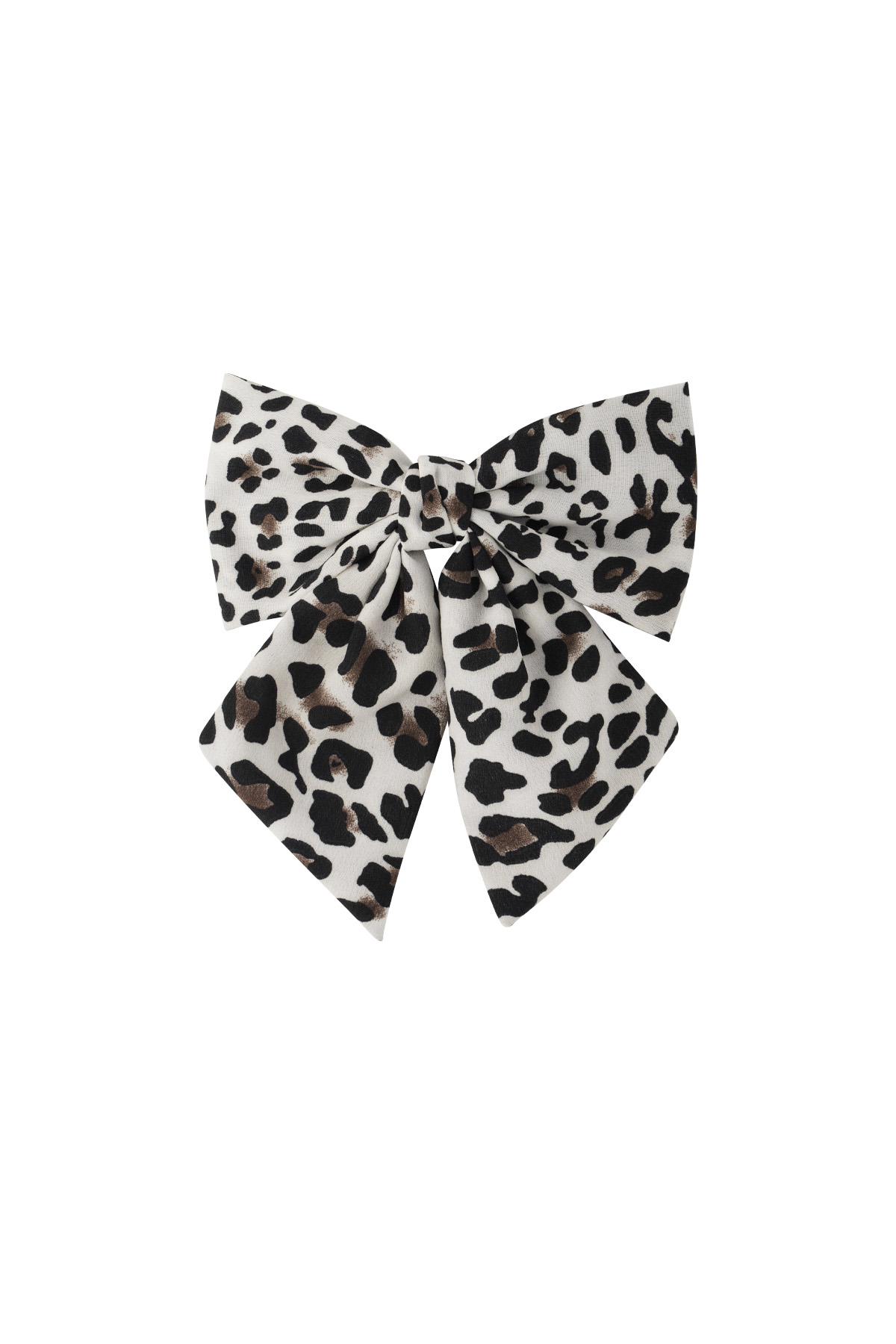 Panther print bow - black/white  