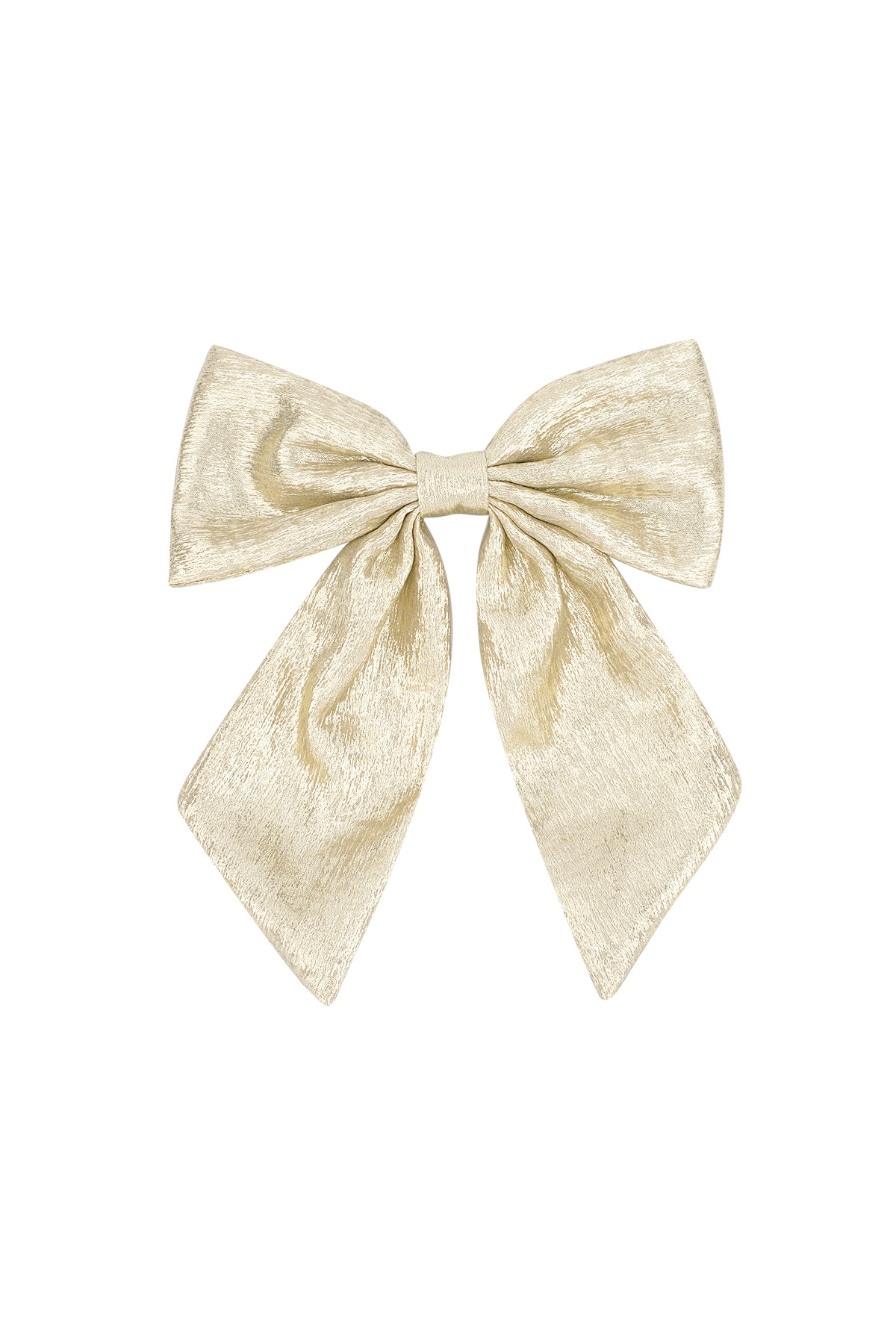 Bow hair clip - gold 