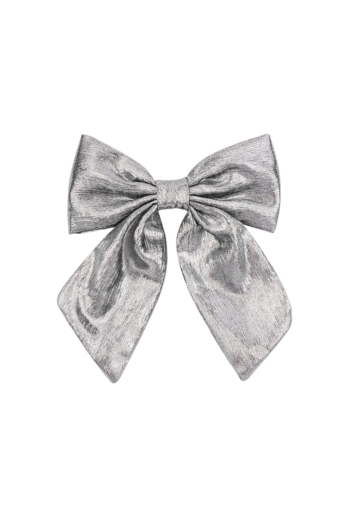 Bow hair clip - silver h5 