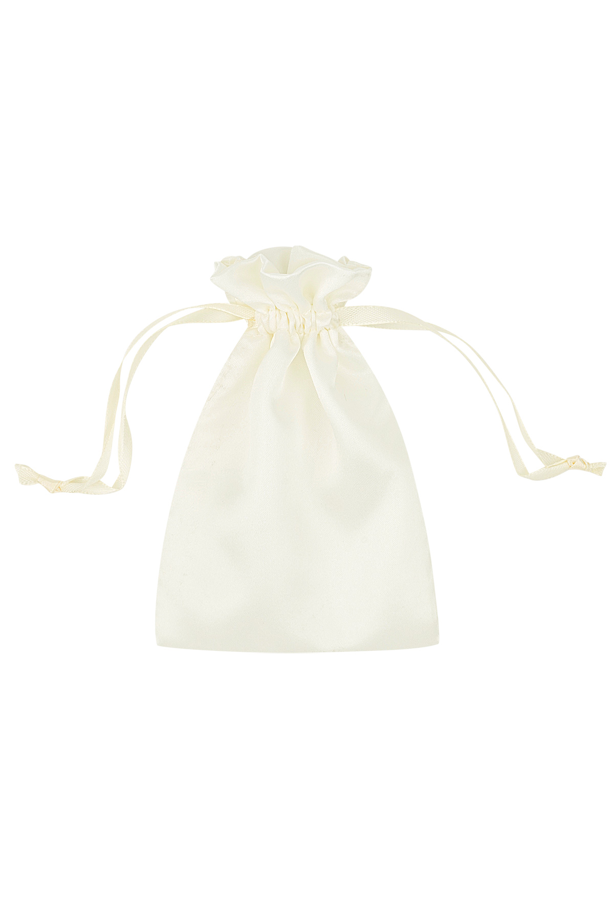 Jewelry bag satin basic - off white 