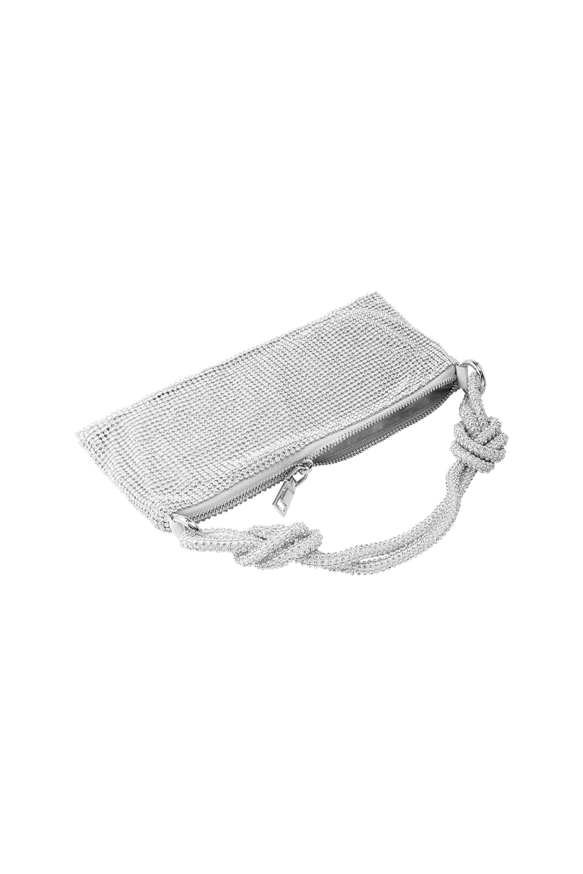 Tas glamour knotted - zilver Afbeelding3