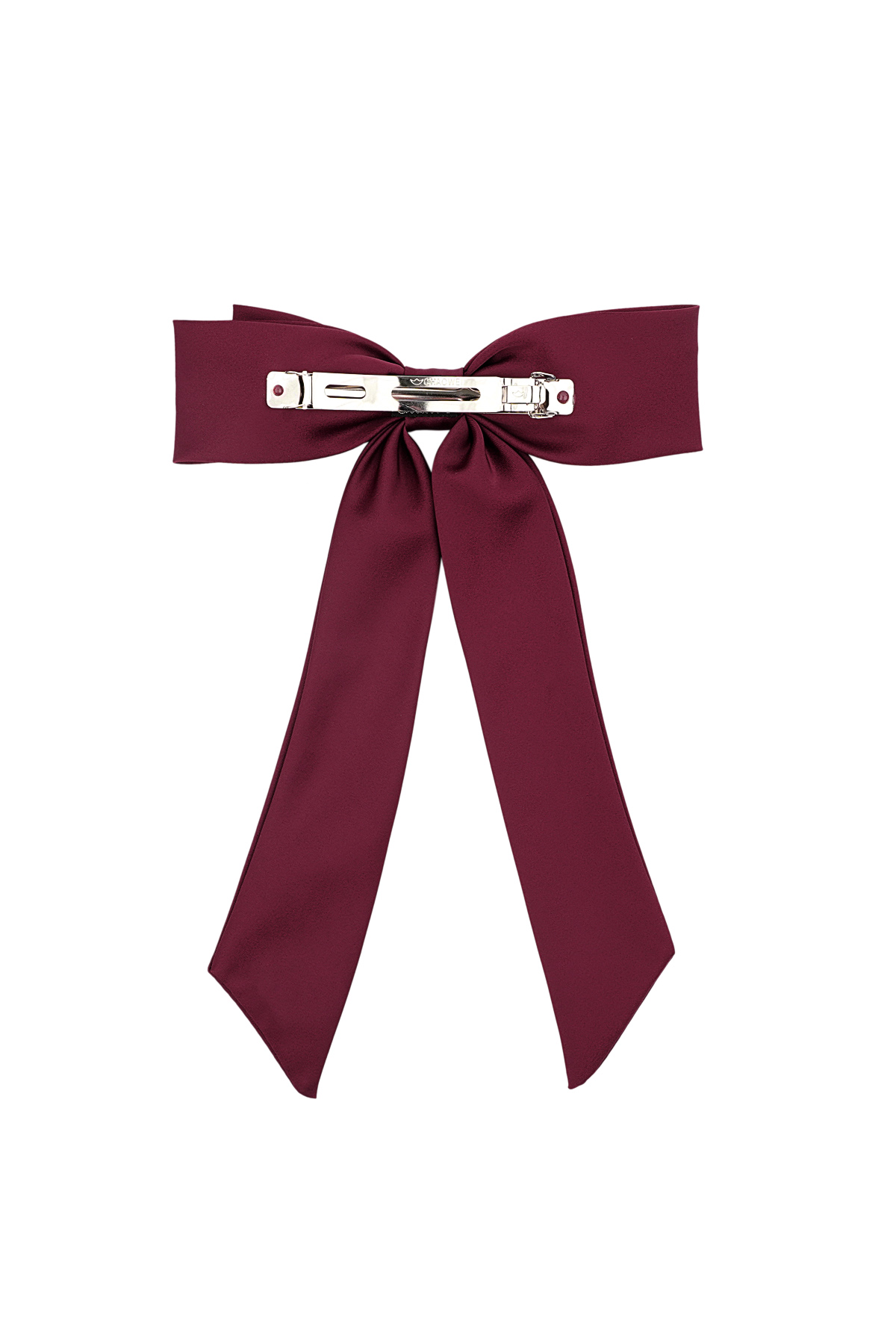 Hair bow basic babe - wine red h5 Picture3