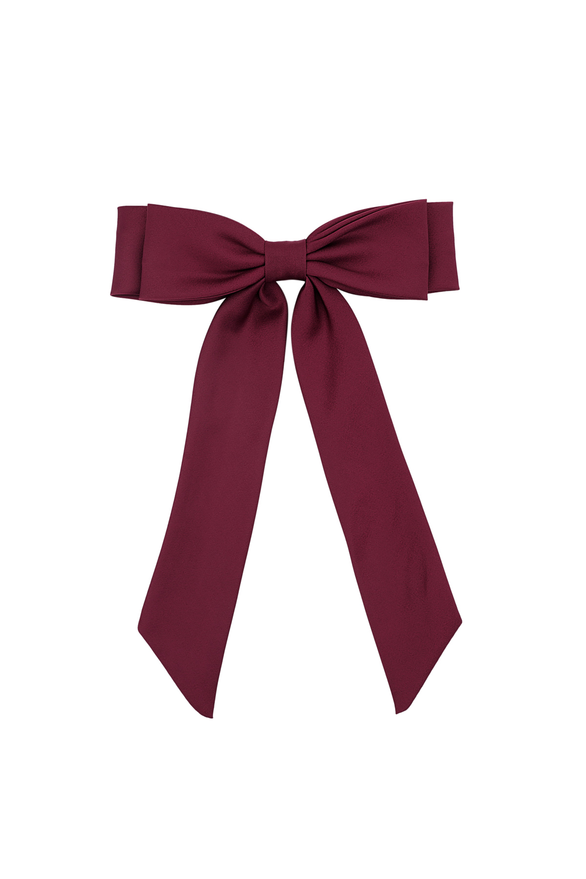 Hair bow basic babe - wine red h5 