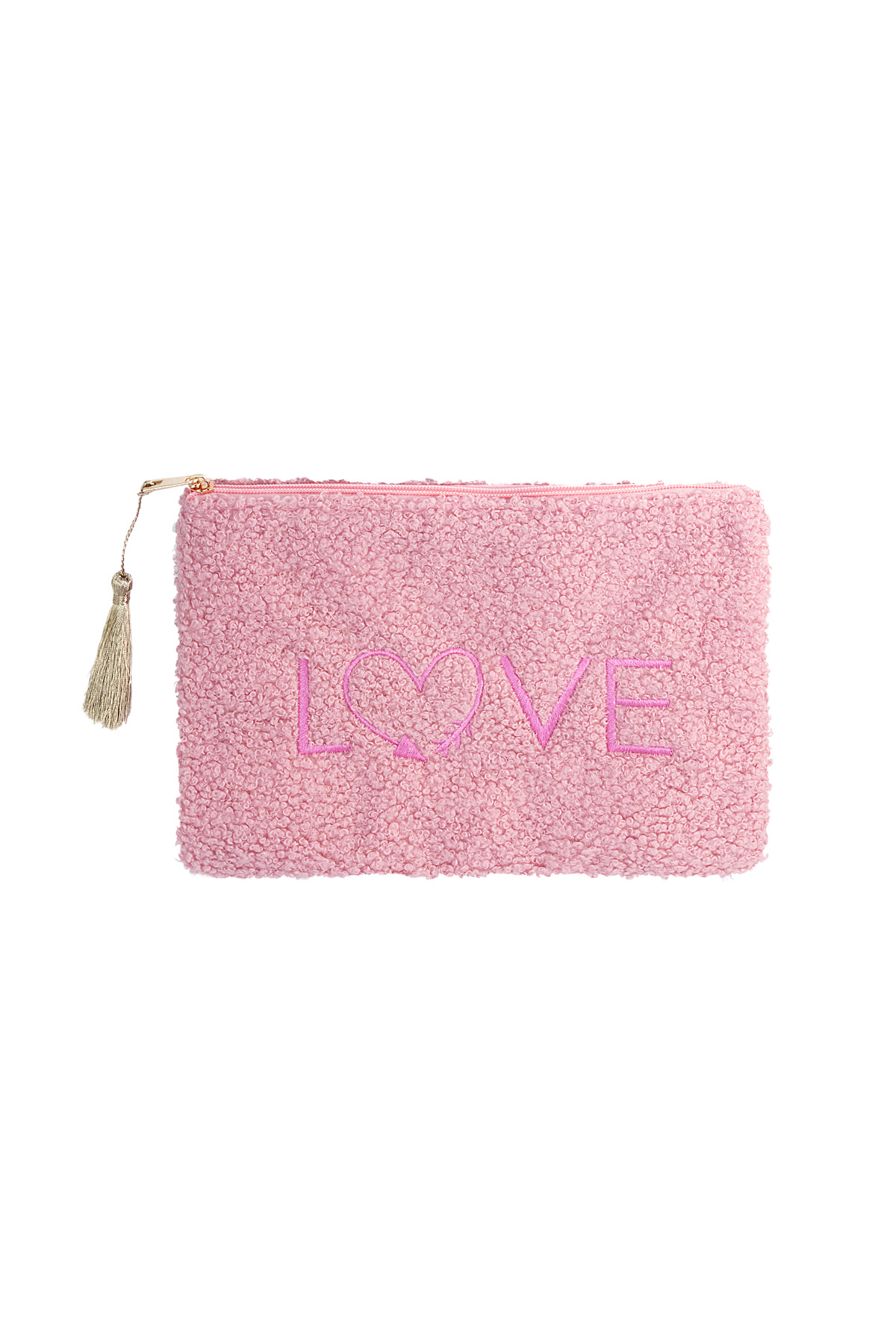 Adorabile borsa per il trucco Teddy - rosa chiaro h5 