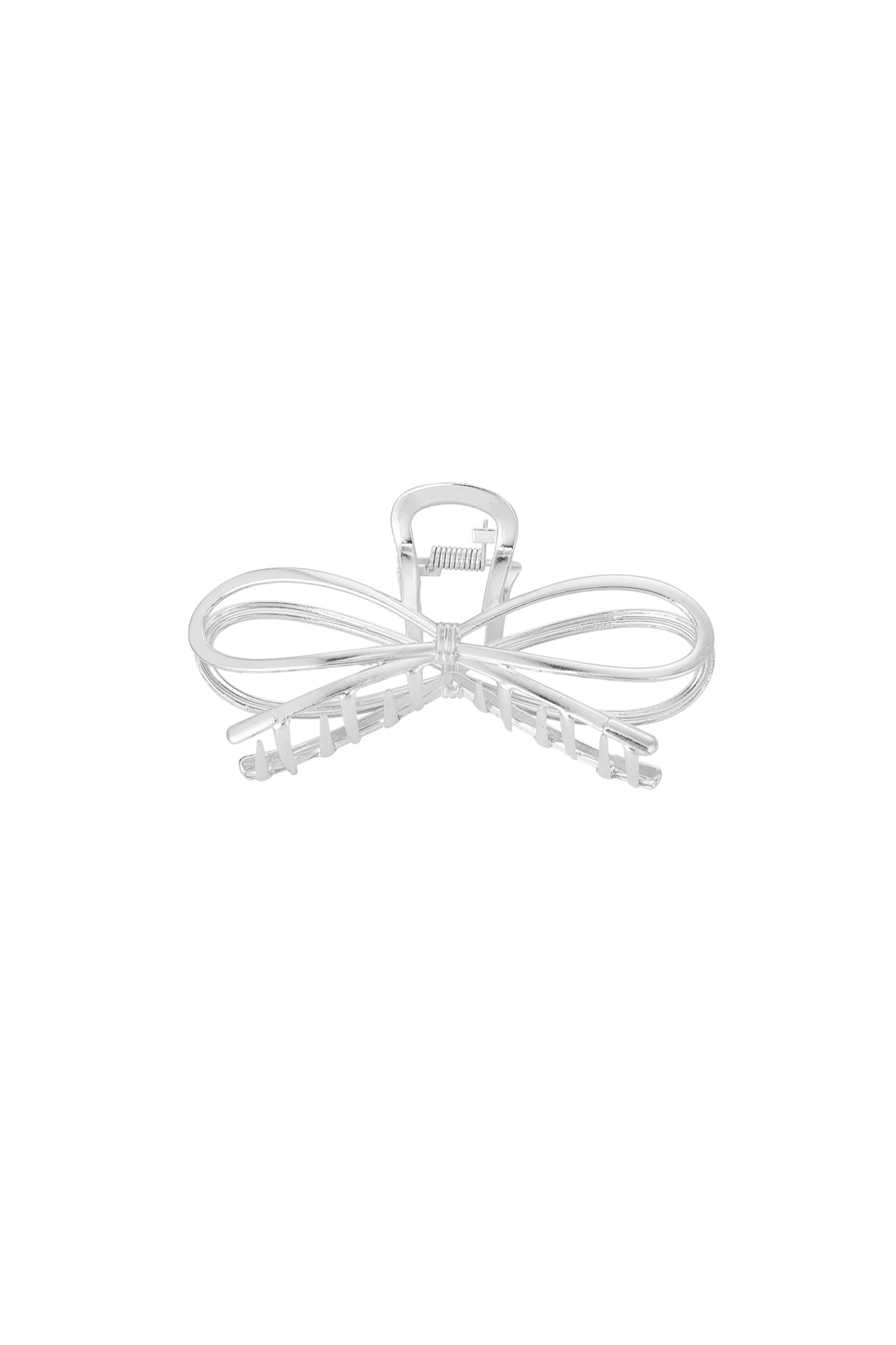 Hair clip bow babe - silver h5 