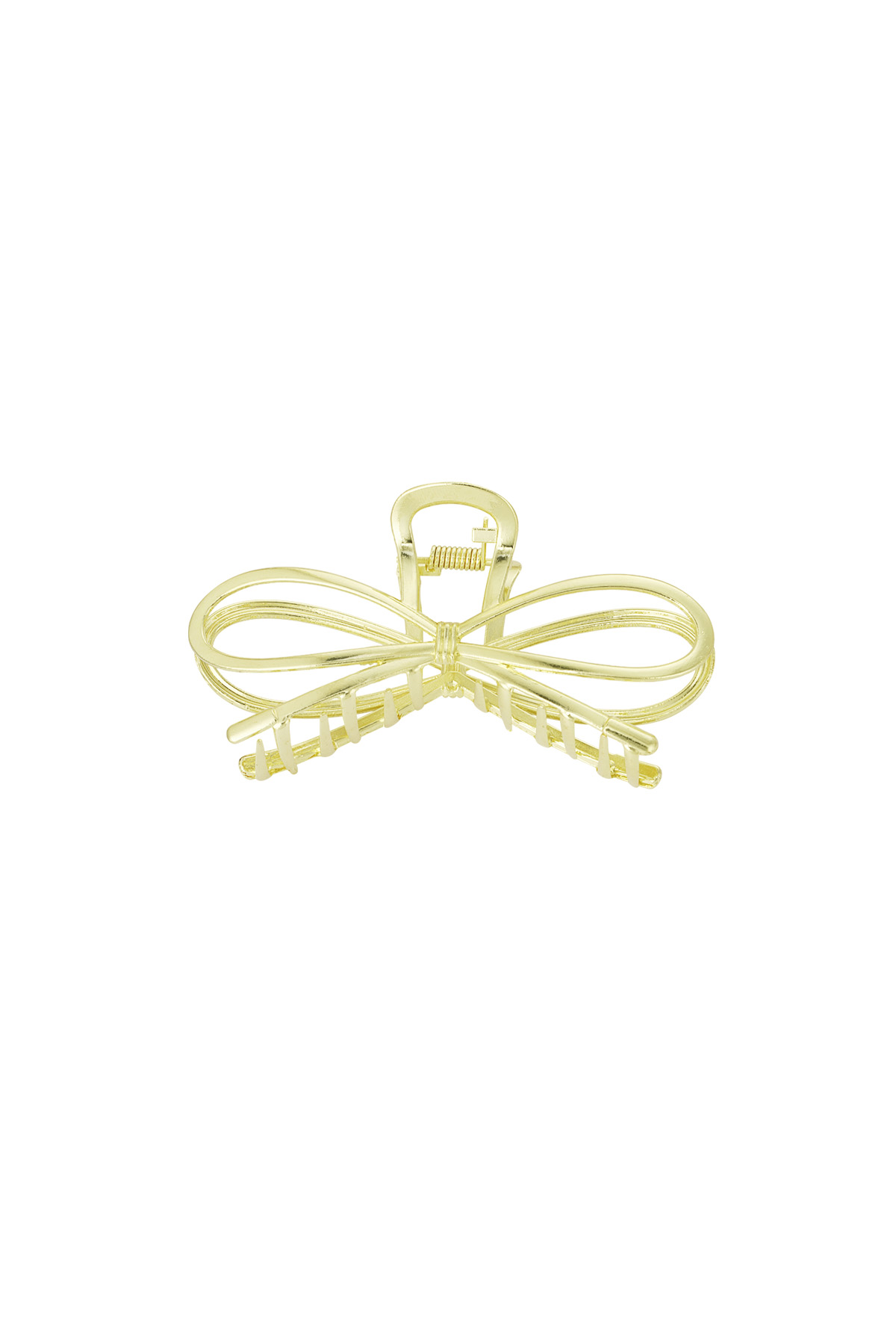 Hair clip bow babe - gold