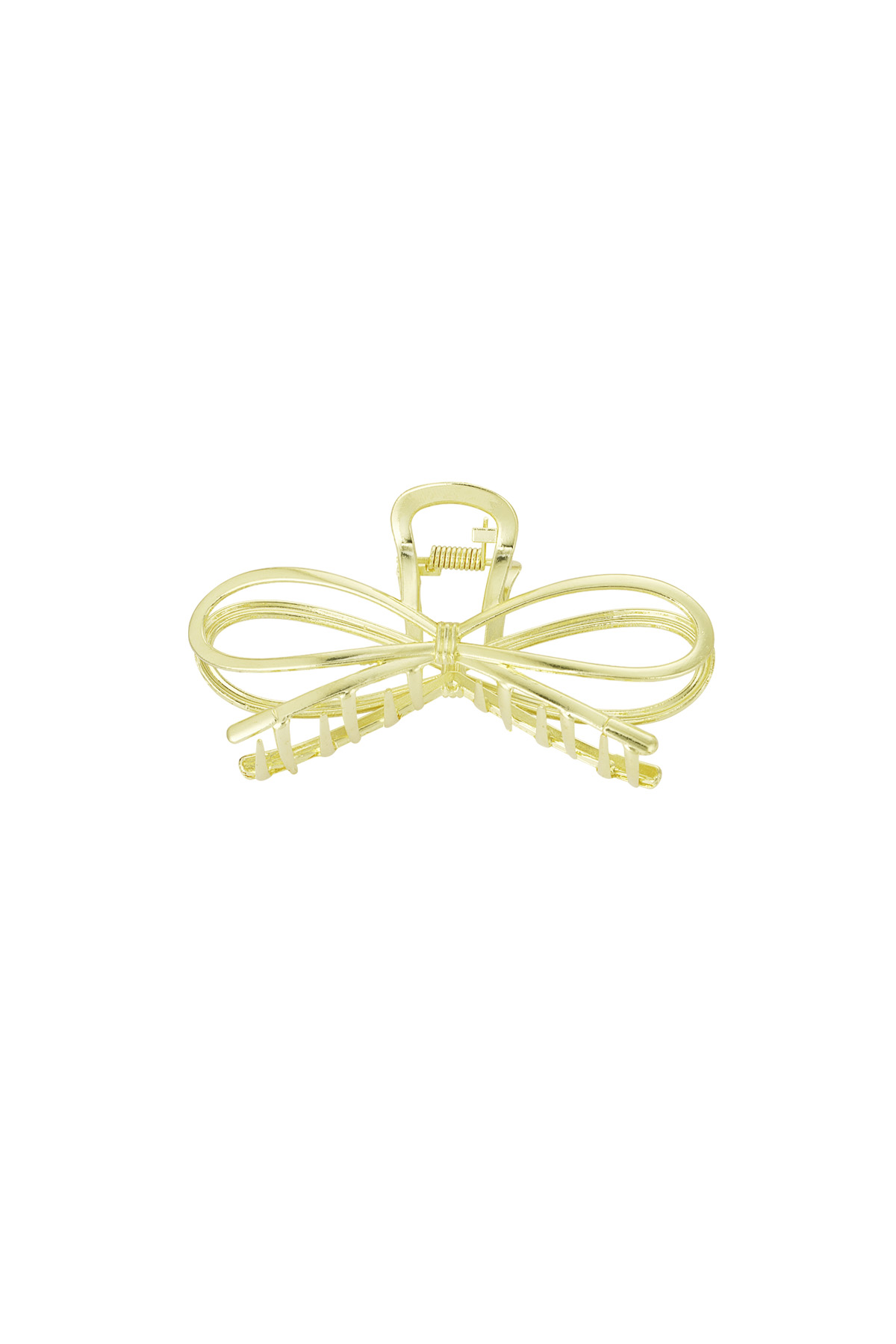 Hair clip bow babe - gold 