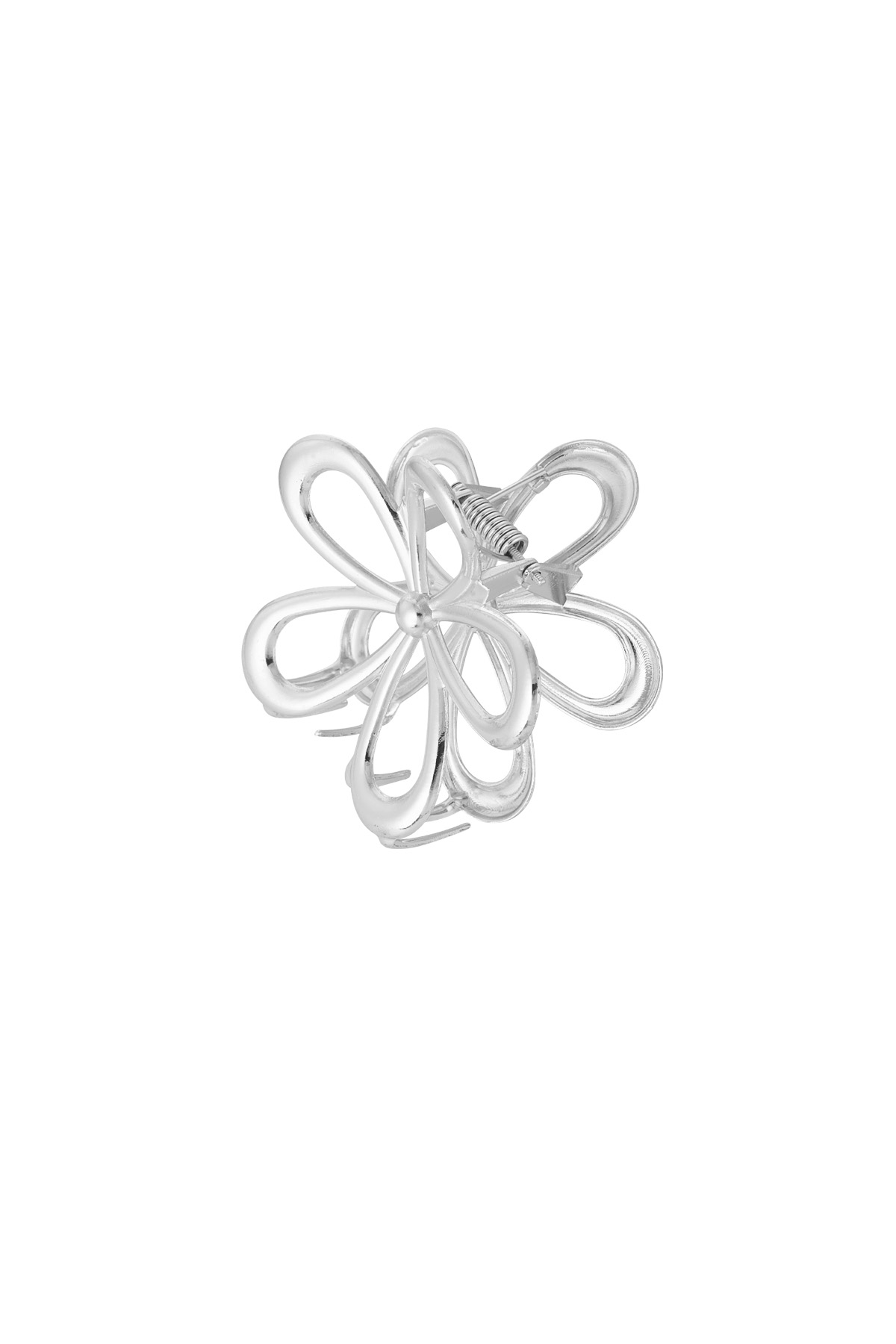 Hair clip flower power - silver h5 Picture3