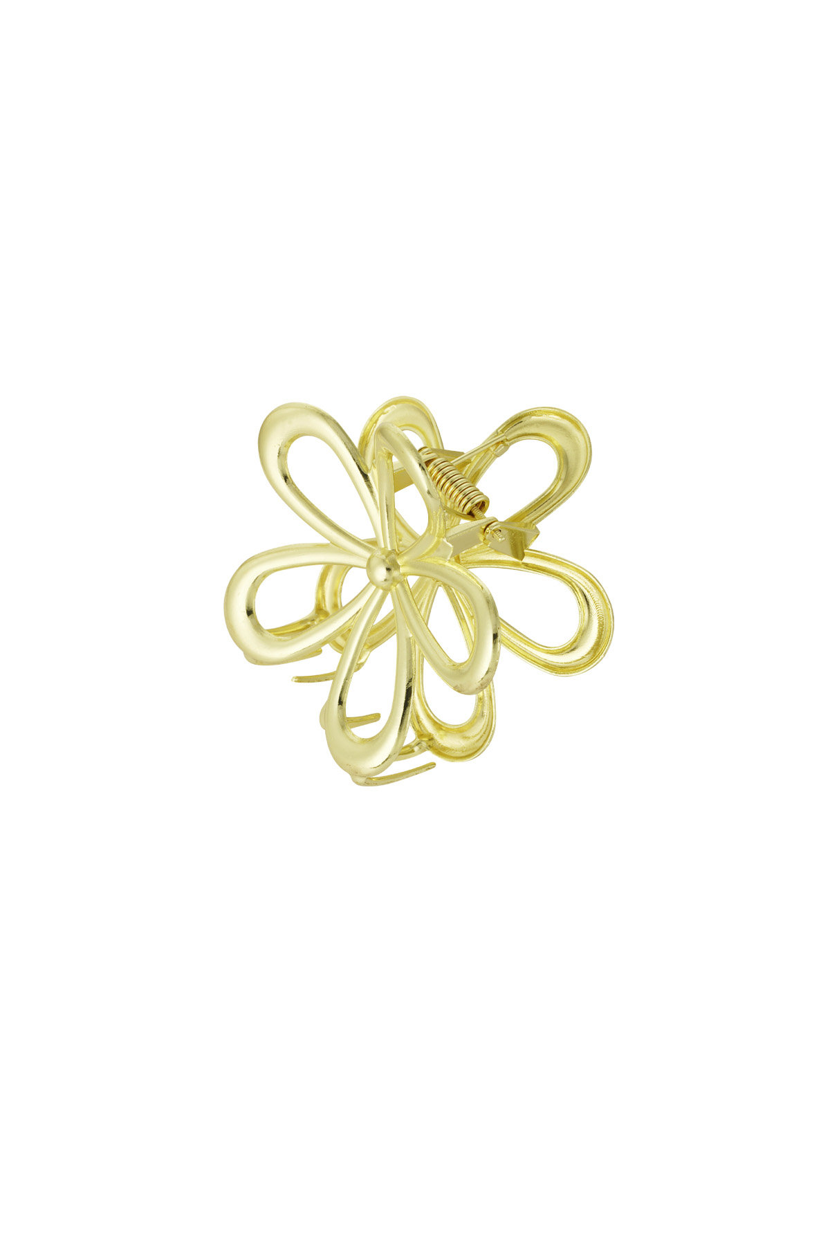 Haarclip flower power - goud h5 Afbeelding3