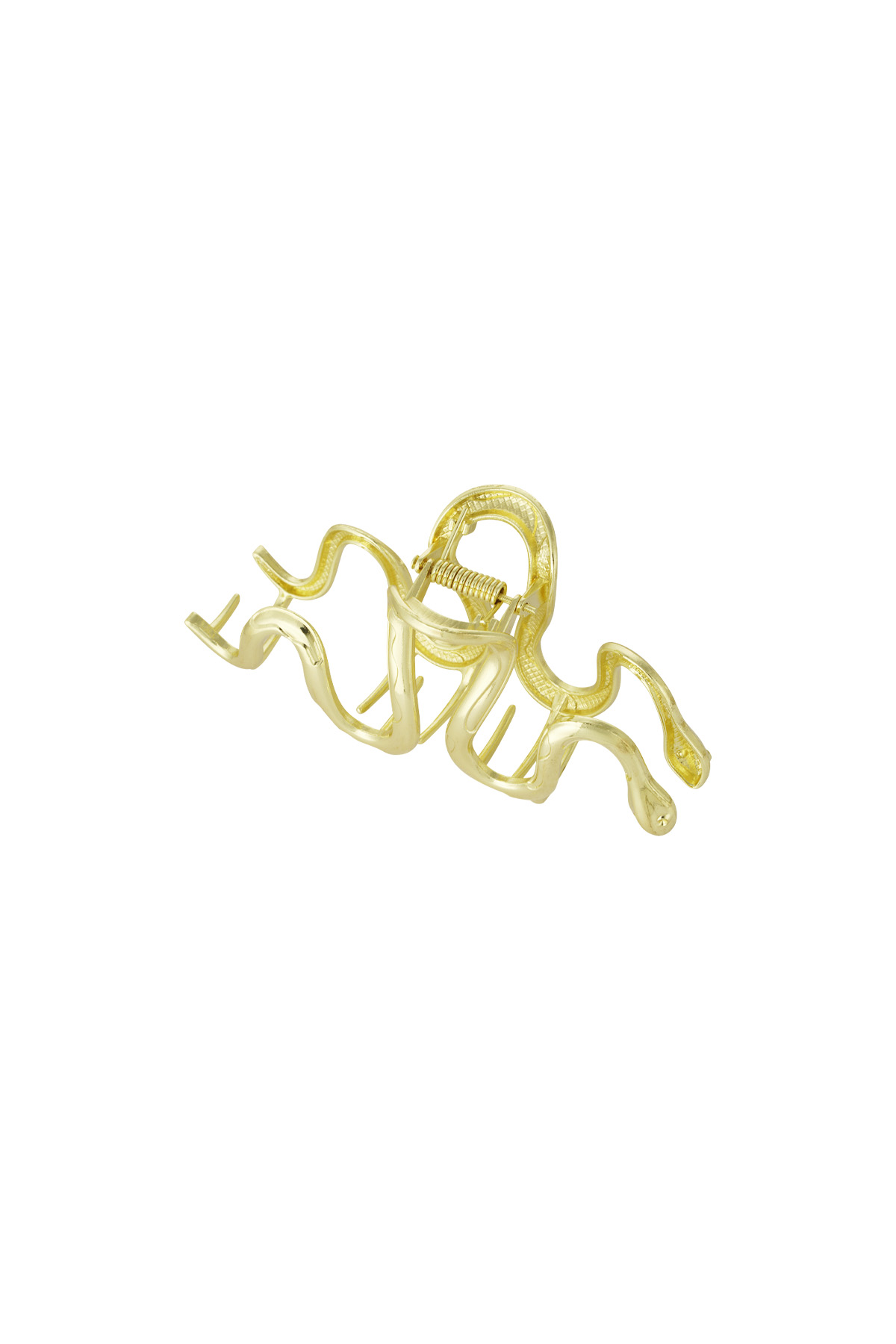 Hair clip swirly snake - gold h5 Picture3