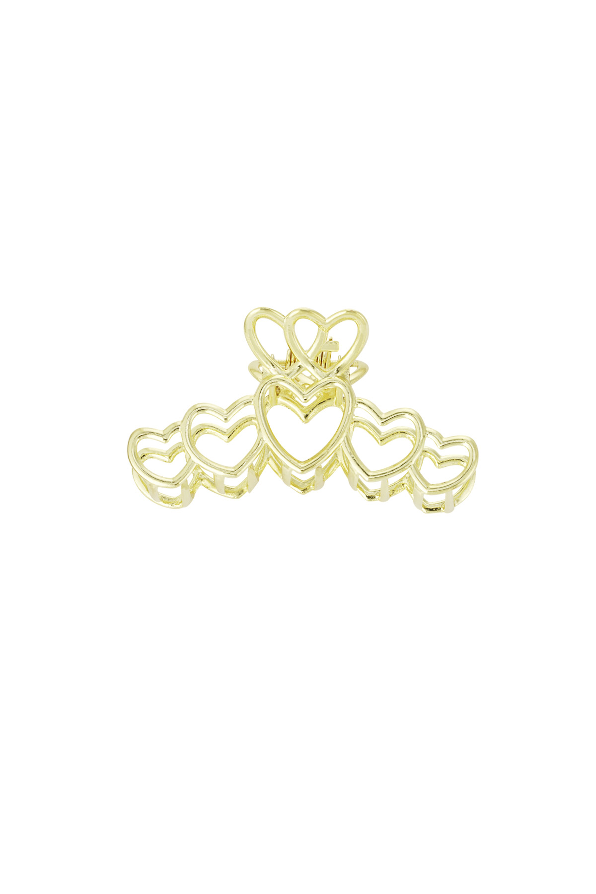 Hair clip love all over - gold h5 