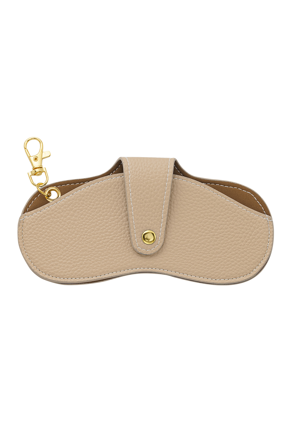 Clip-on sunglasses case - beige h5 