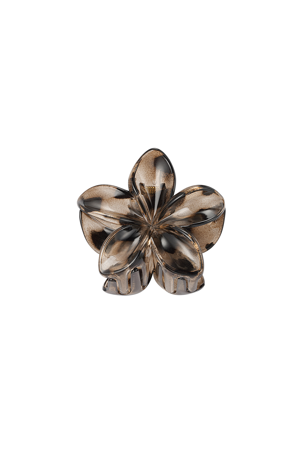 Hawaiian Flower Hair Clip - Brown