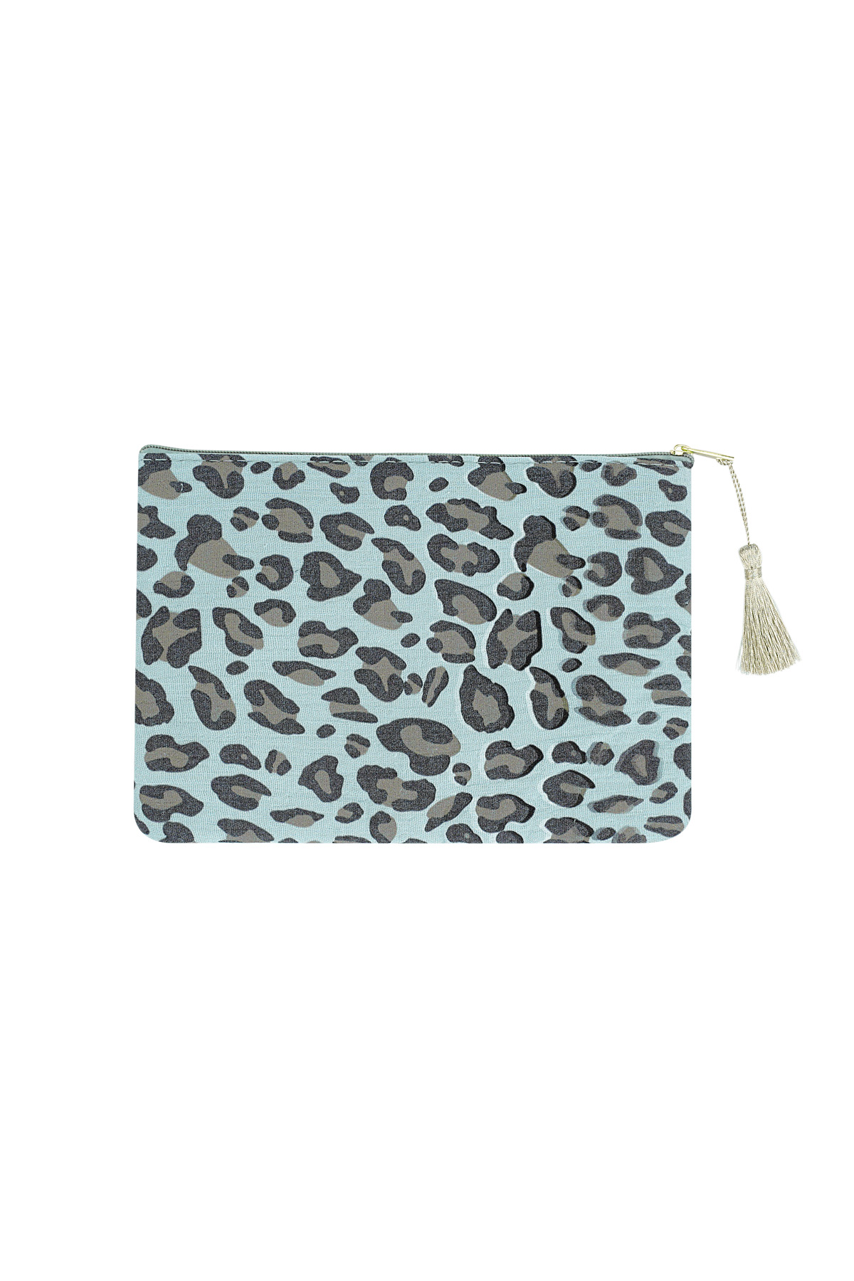 Kosmetiktasche mit Leopardenmuster - blau h5 