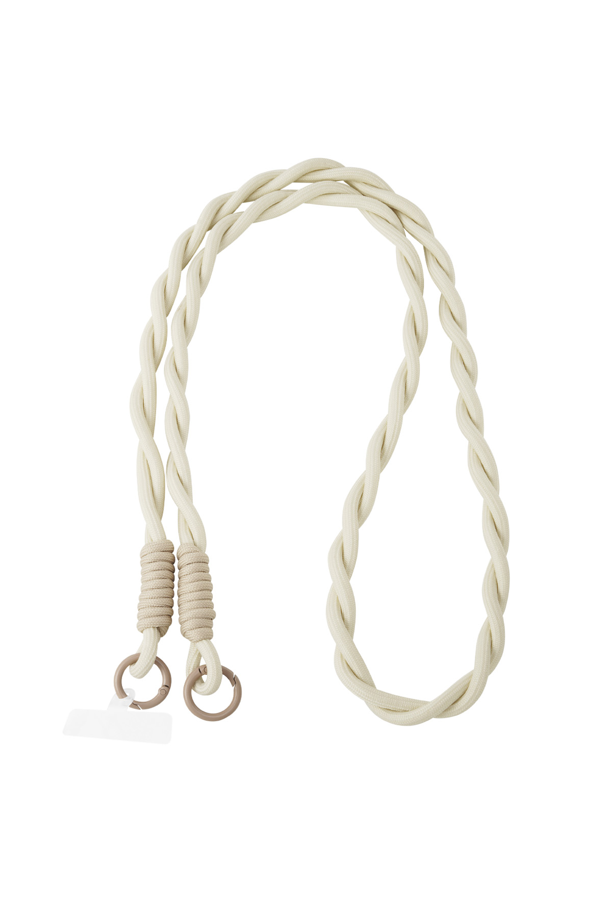 Long telephone cord twisted - beige 