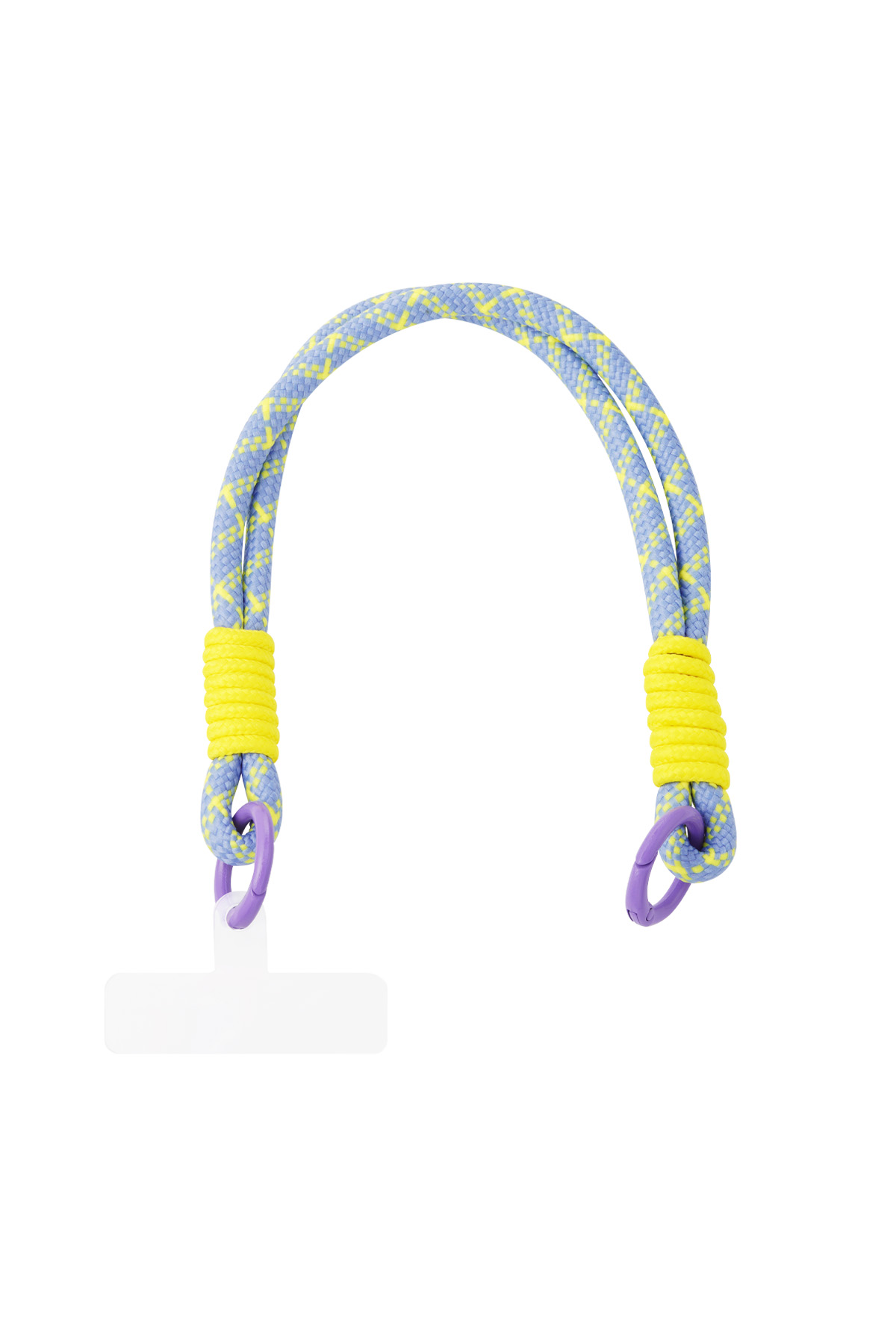 Phone cord with print - purple & yellow h5 