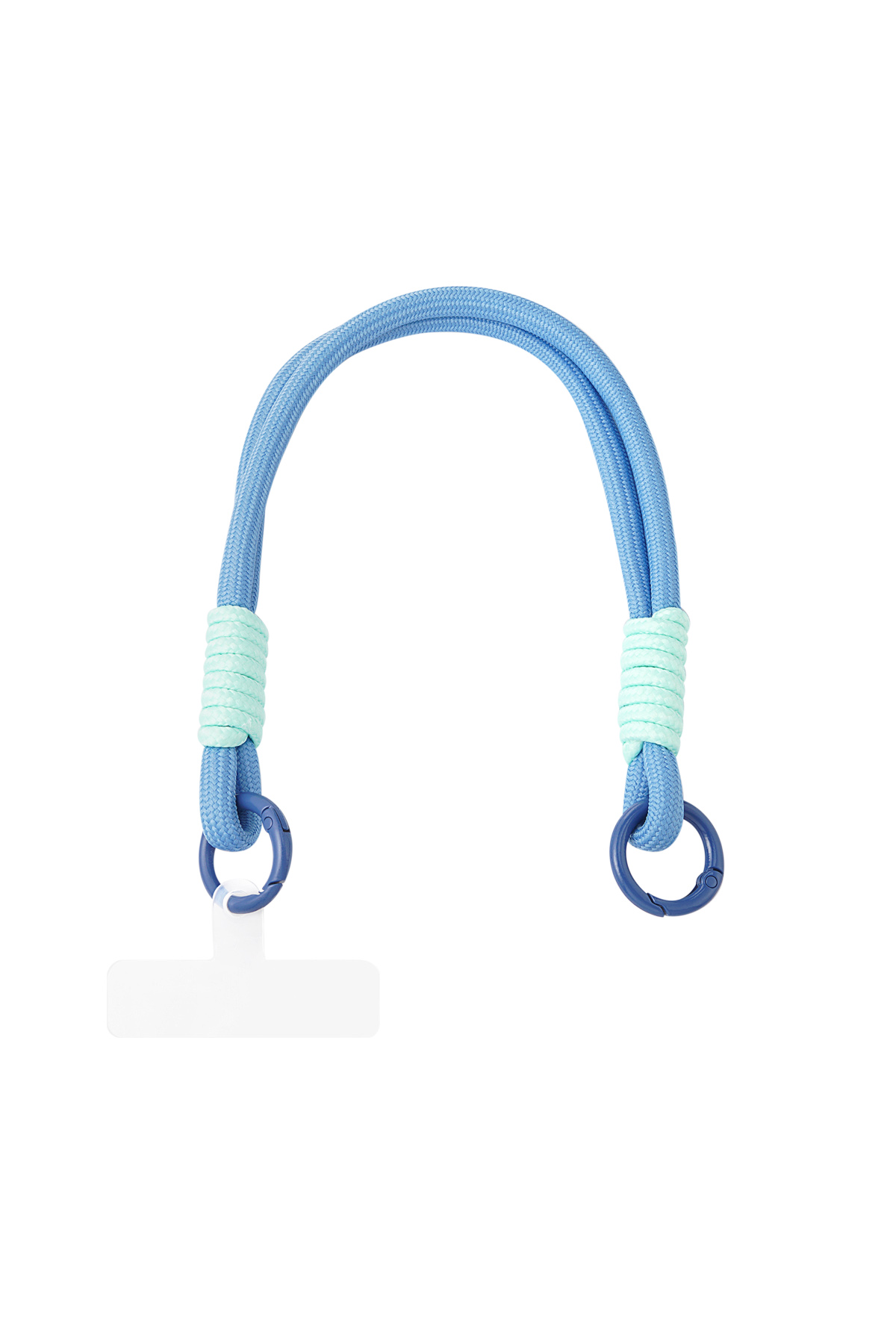 Summer telephone cord - blue & mint