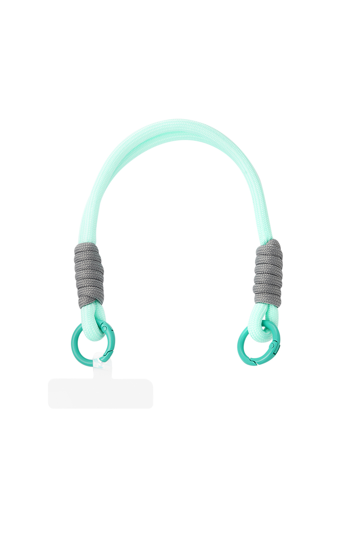 Summer telephone cord - Mint & gray