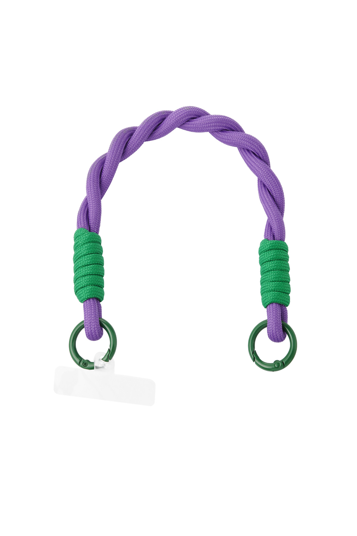 Telephone cord twisted - purple & green 2