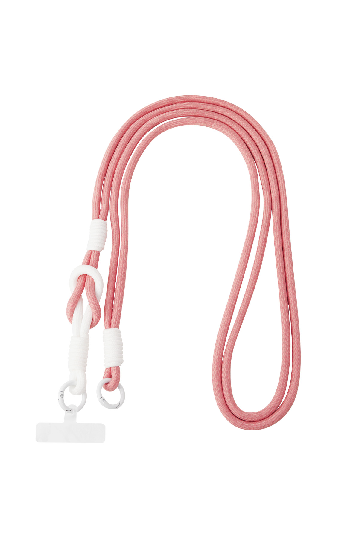 Cable telefónico de verano - Rosa viejo y blanco h5 